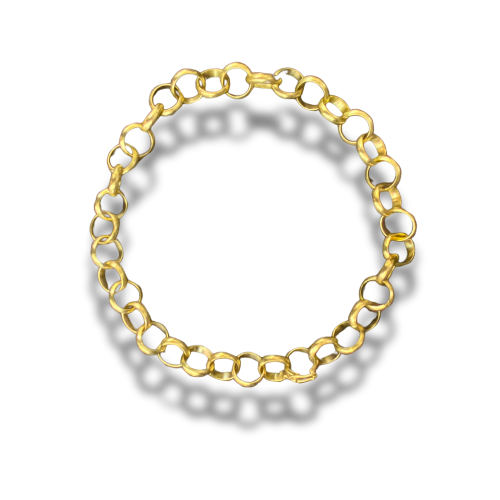 Cadena rolo bronce