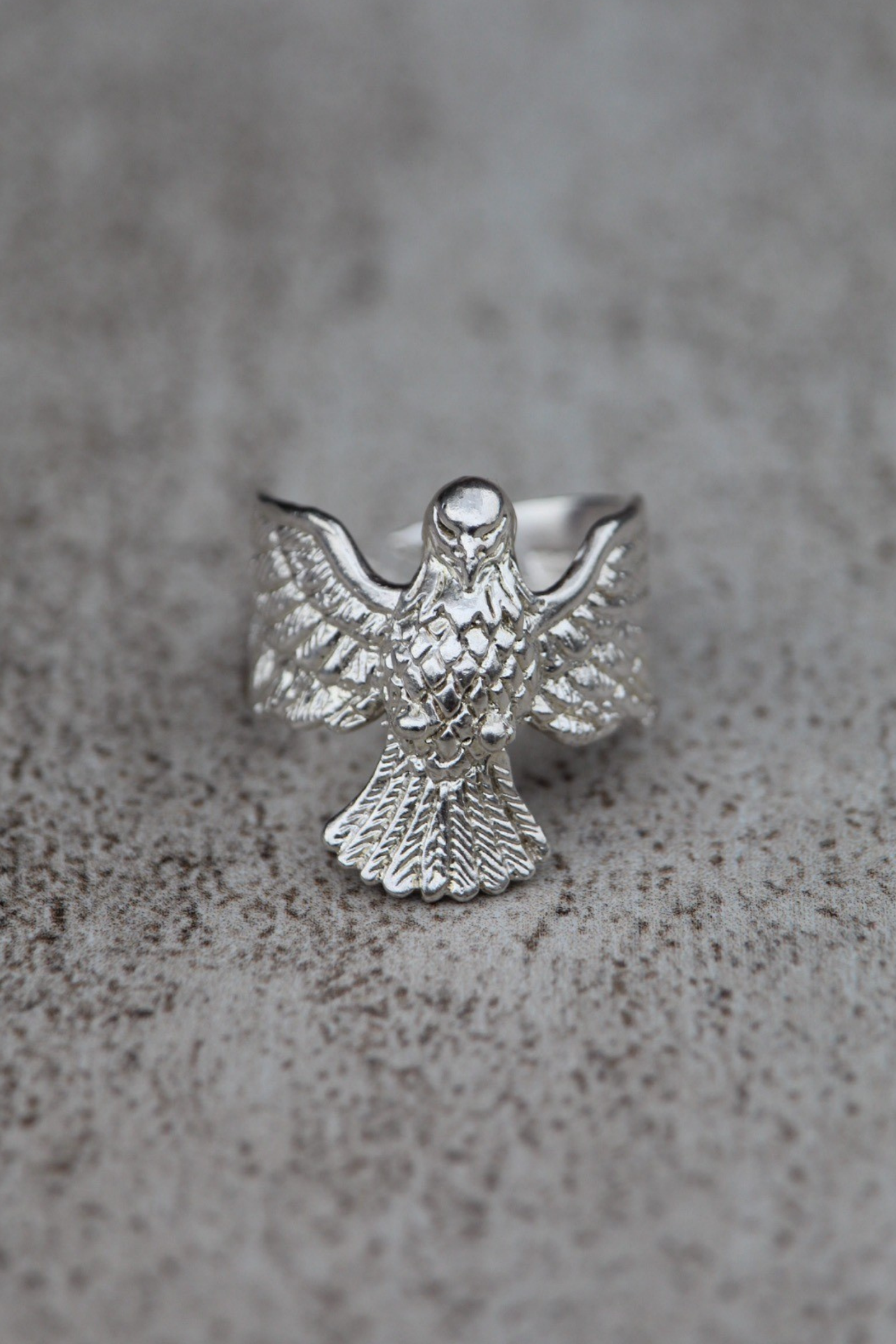 Anillo águila plata ajustable
