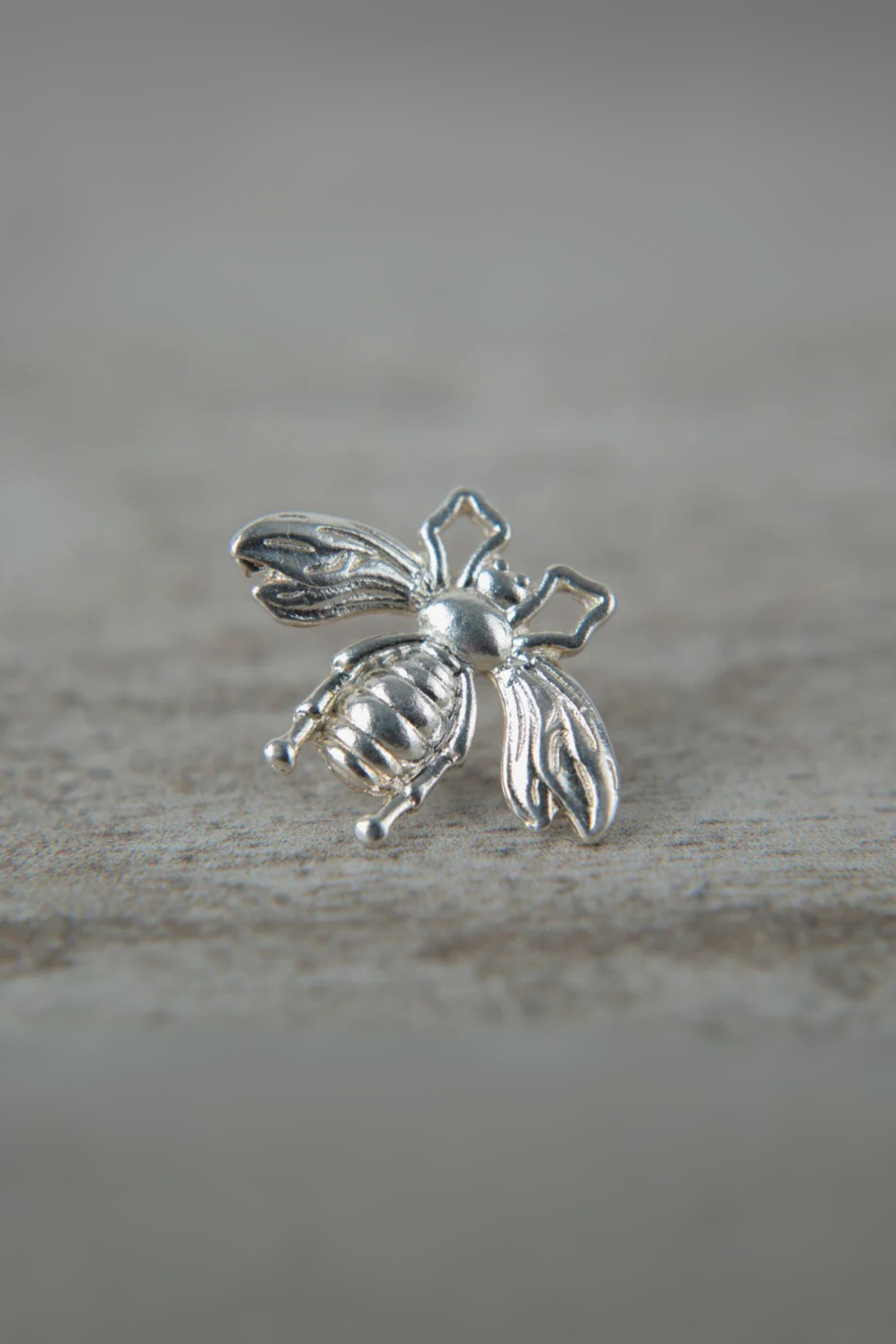 Aros Abeja plata