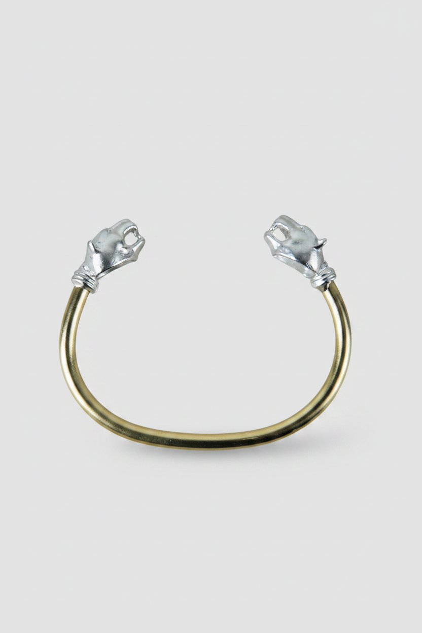 Esclava Bronce Puma Liso Plata