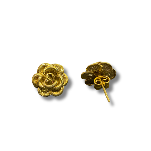 Aros flor bronce