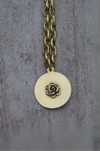 Medalla flor bronce
