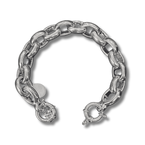 Pulsera rolo plata M