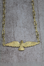 Collar águila plana