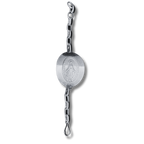 Pulsera Virgen plata XL
