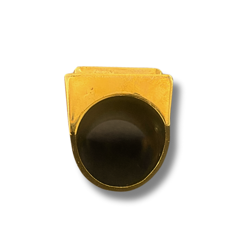 Anillo de onix rectangular bronce