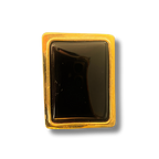Anillo de onix rectangular bronce