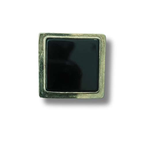 Anillo Ónix Cuadrado Plata — Co Rivera Chile