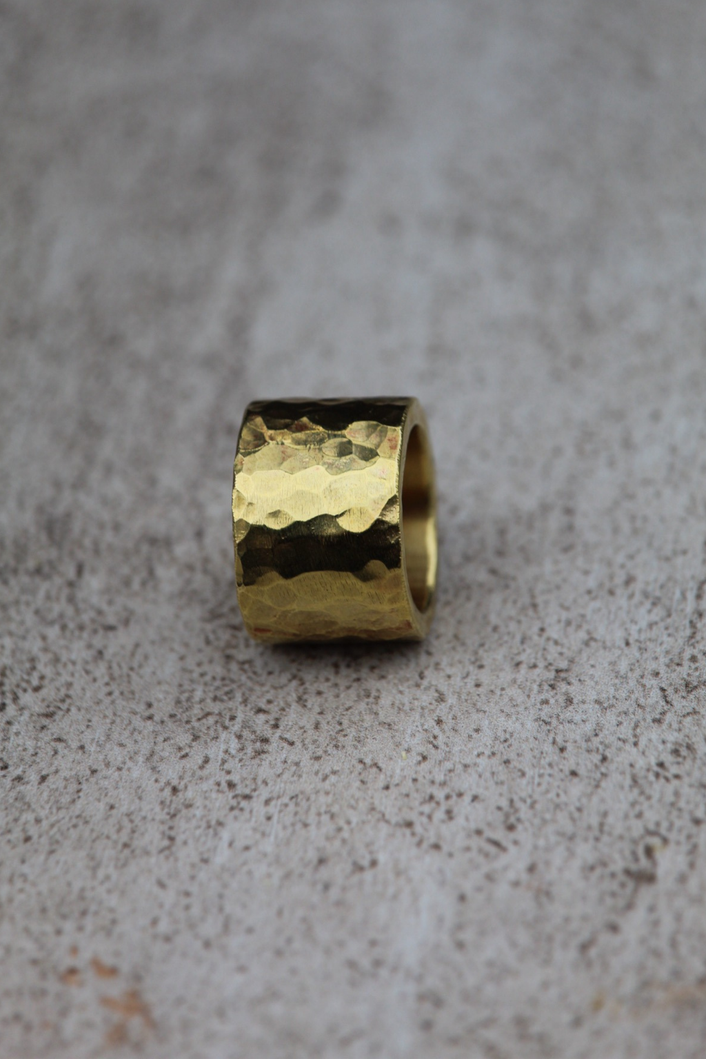 Anillo machacado bronce L