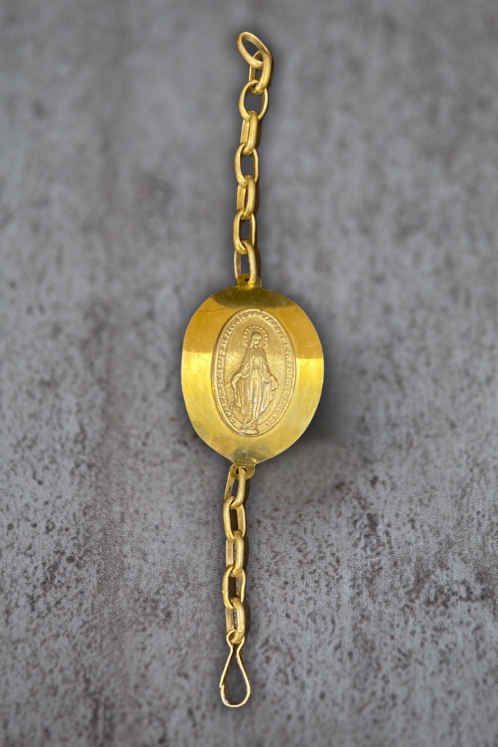 Pulsera Virgen bronce XL