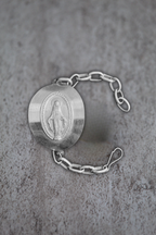 Pulsera Virgen plata XL