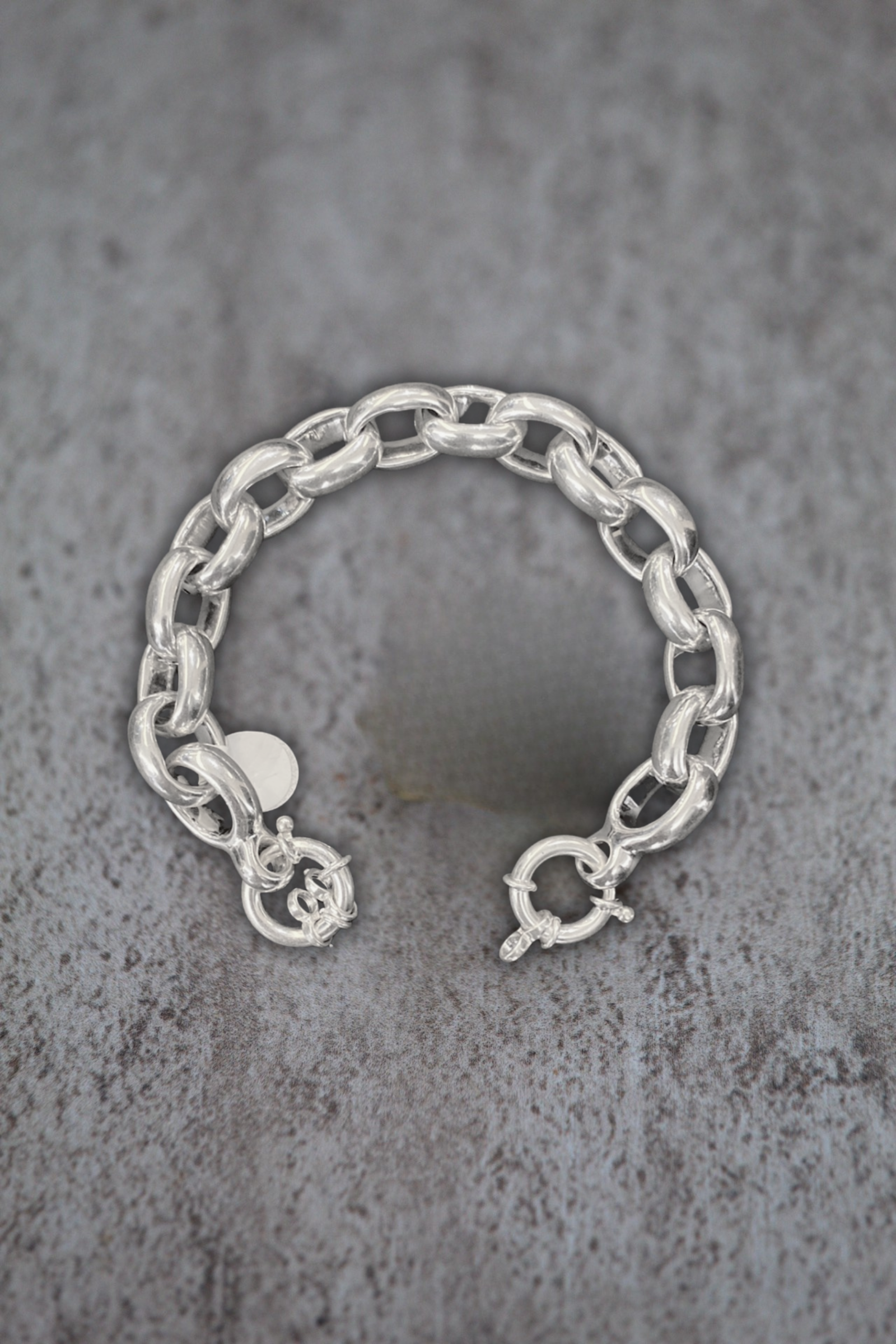 Pulsera rolo plata M