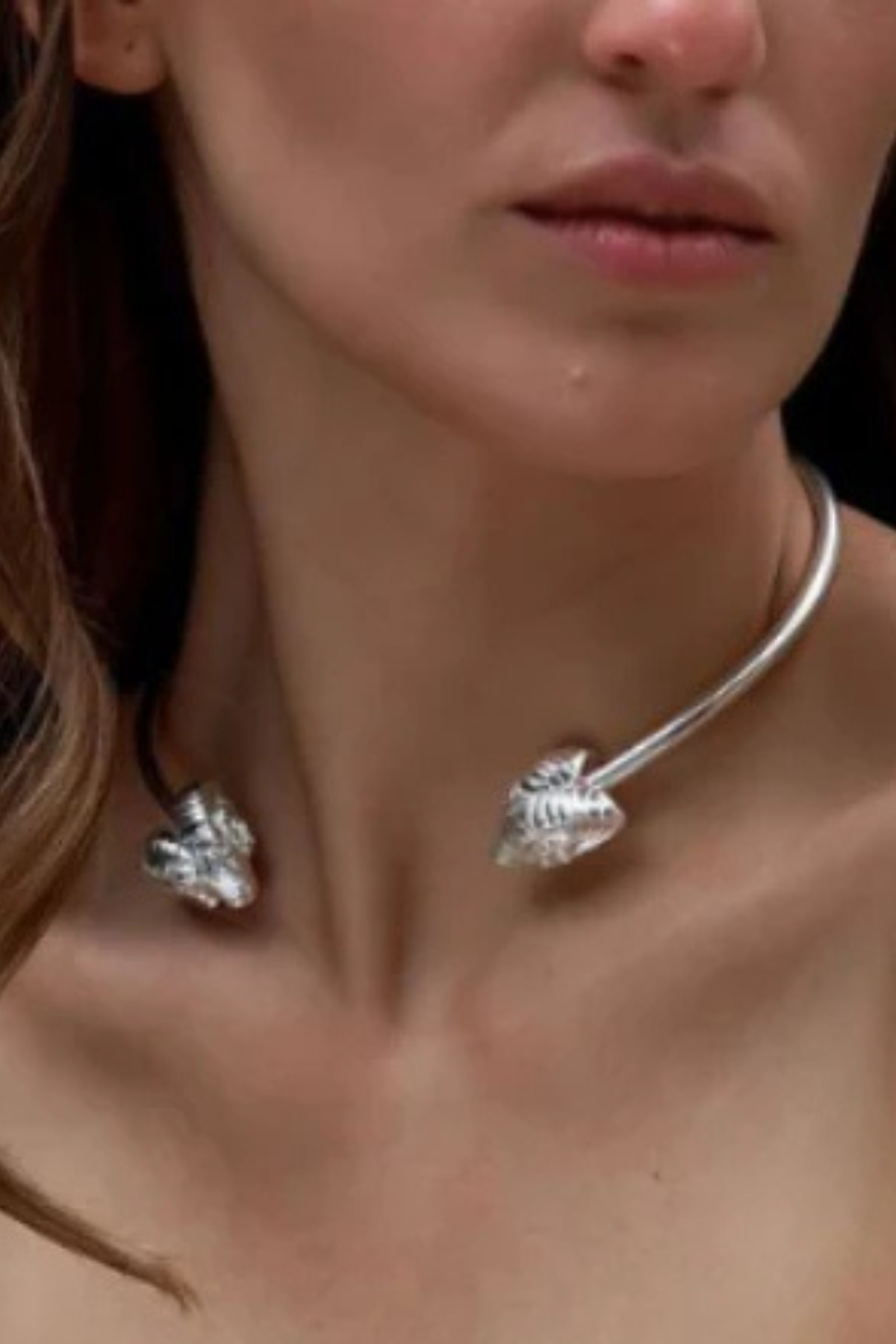 Chocker carnero plata