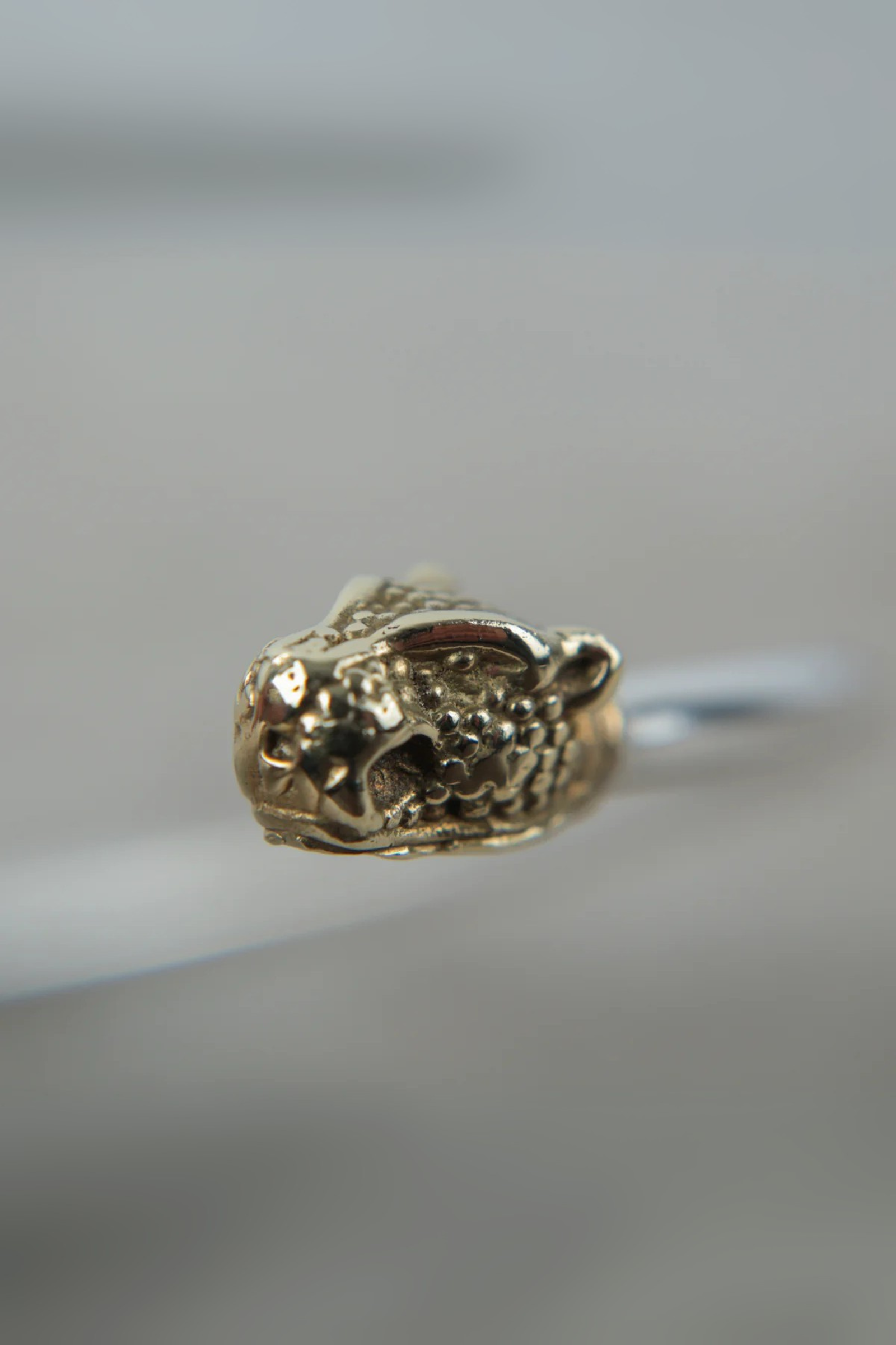 Chocker Plata Cabeza Puma Bronce