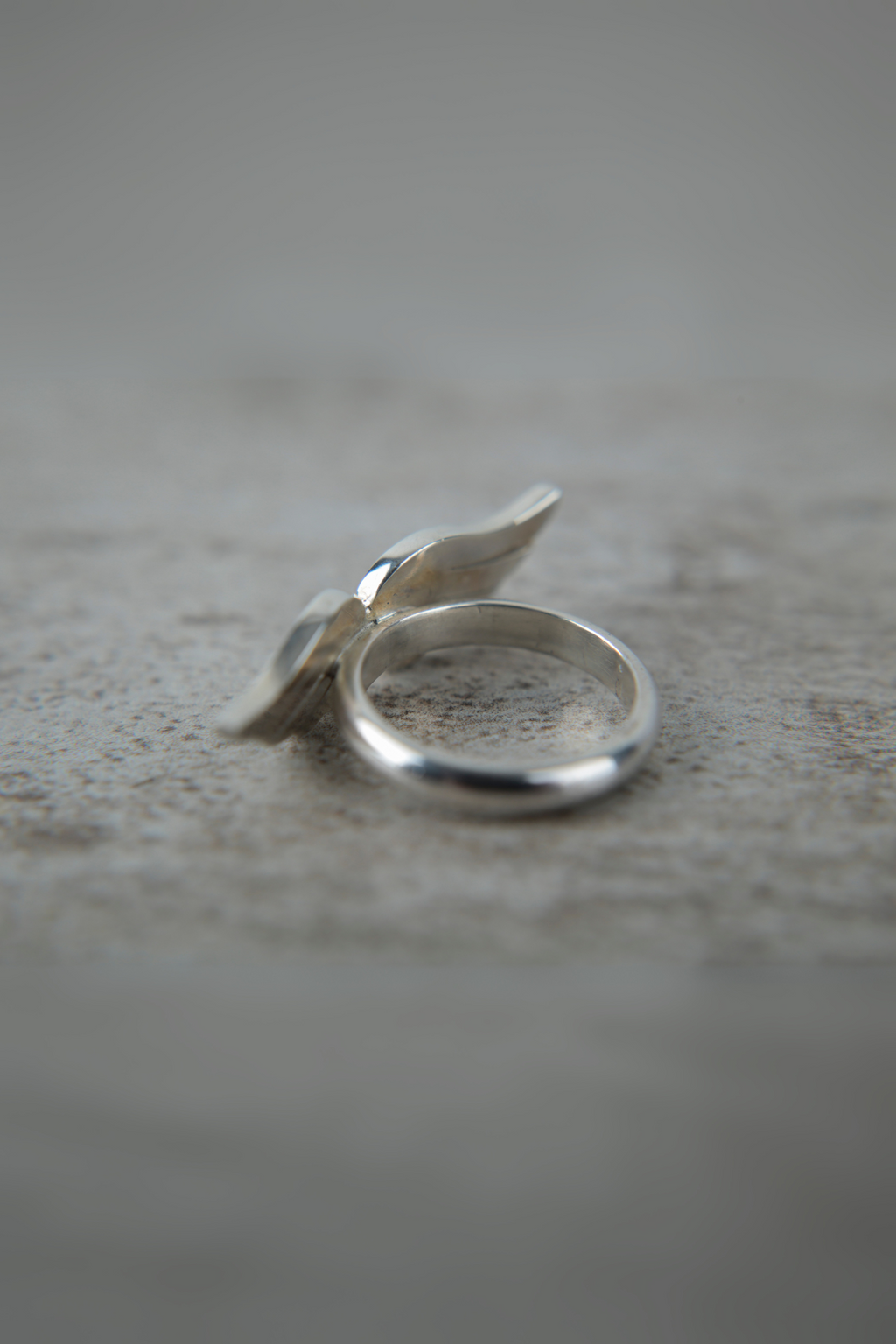 Anillo alas plata
