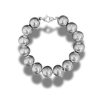 Pulsera bolas de plata
