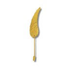 Prendedor pluma bronce