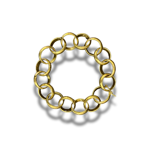 Pulsera rolo bronce