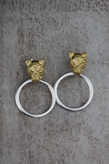 Aros puma bronce argolla plata