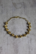 Collar rosas bronce