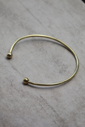 Chocker liso bolas bronce