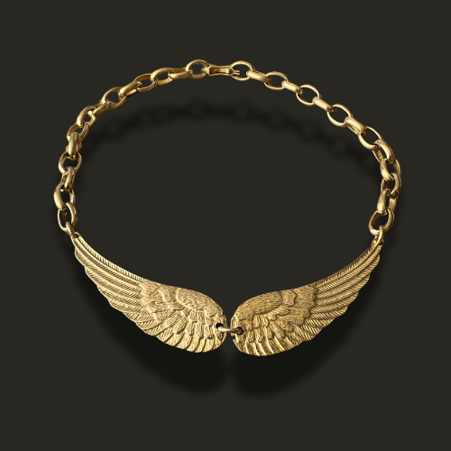 Collar de alas bronce