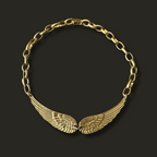 Collar de alas bronce