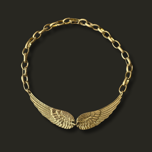 Collar de alas bronce
