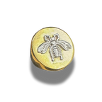 Anillo bronce abeja plata