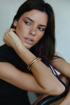 Esclava tubular lisa bronce