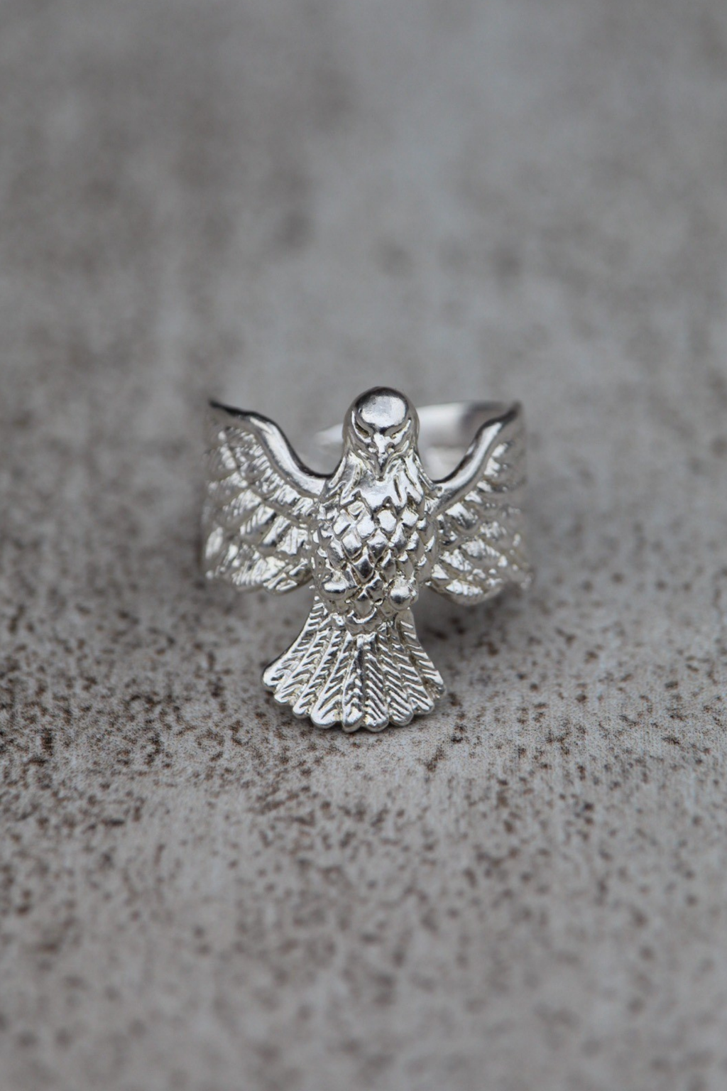 Anillo águila plata ajustable