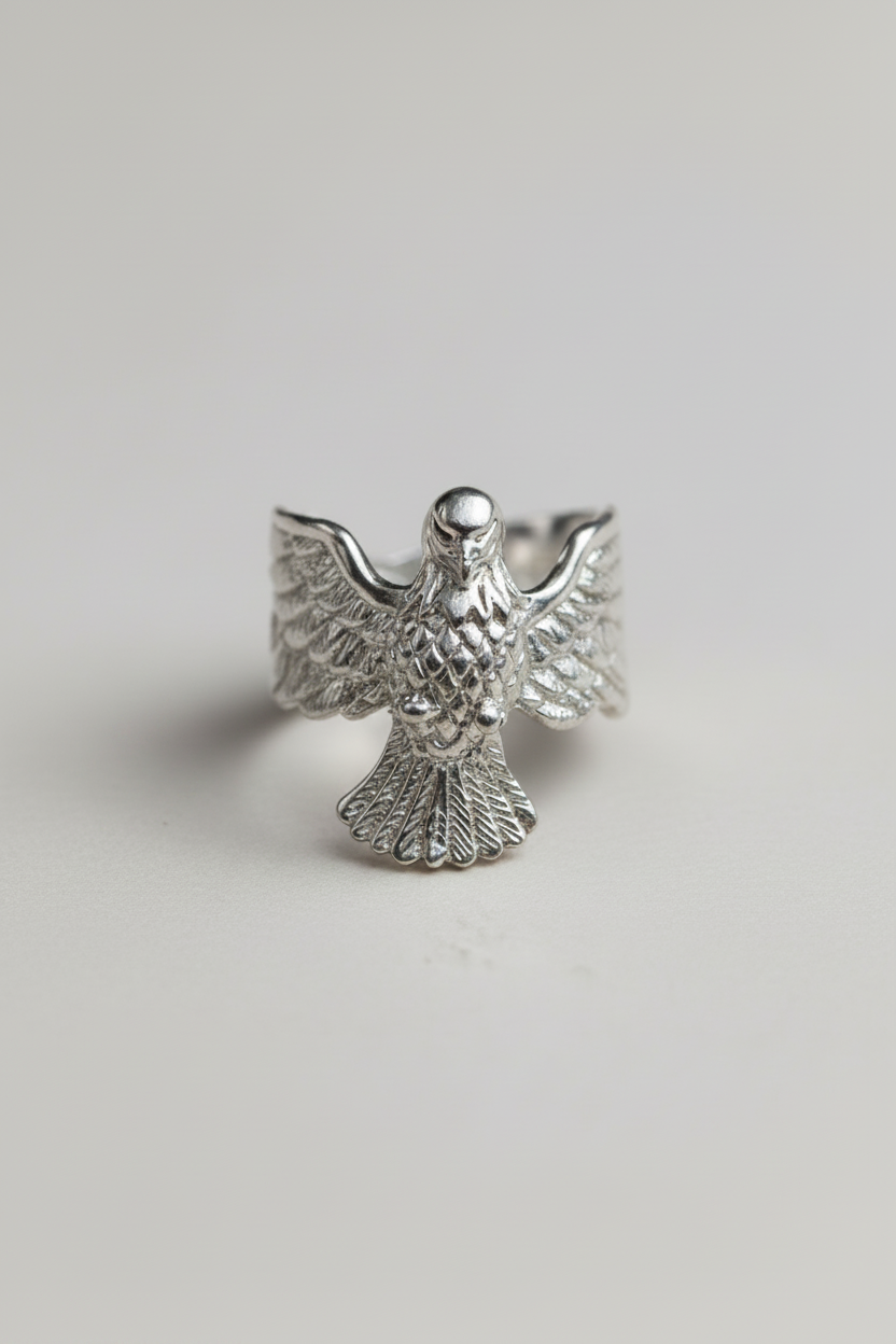 Anillo águila plata ajustable