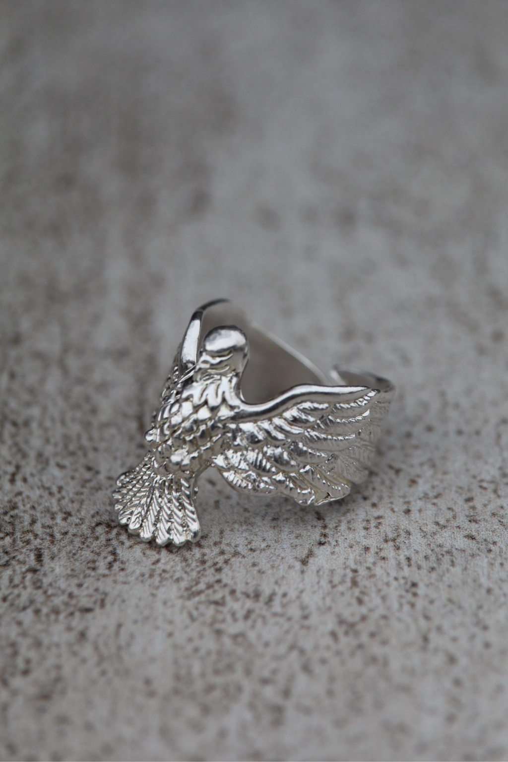 Anillo águila plata ajustable