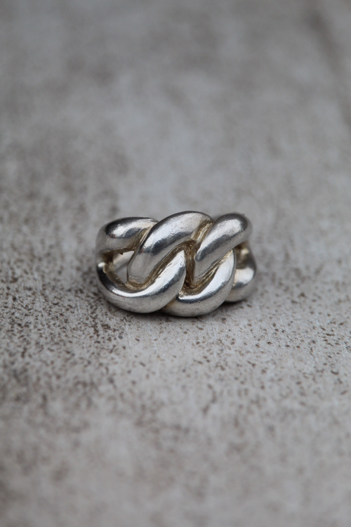 Anillo Nudo Plata — Co Rivera Chile