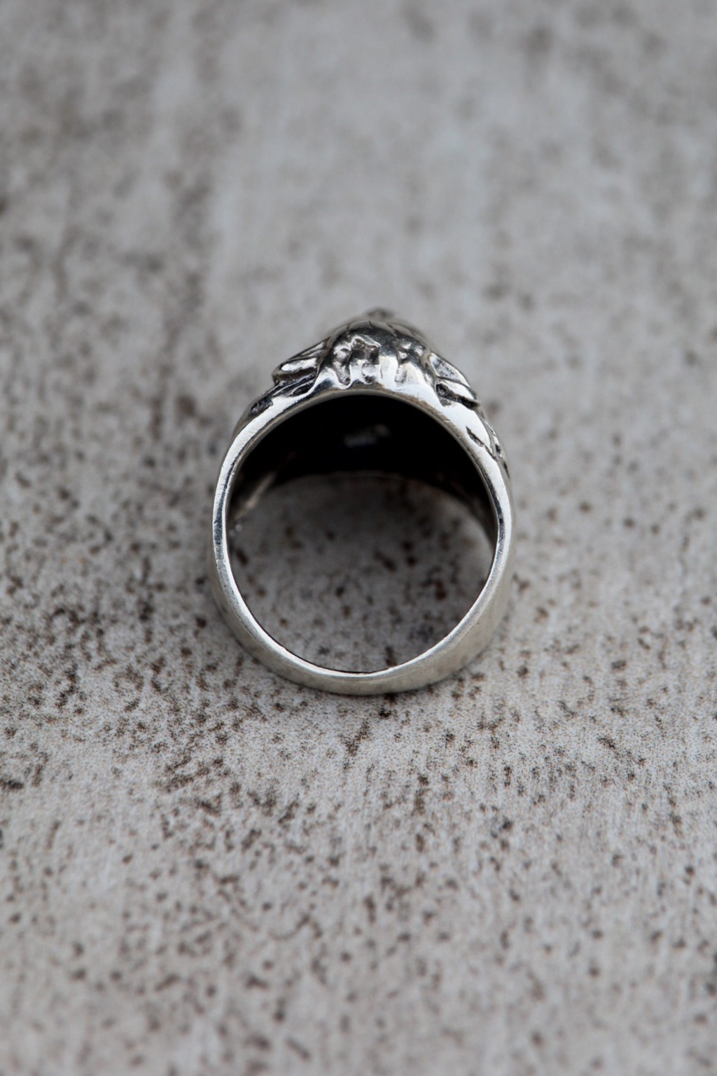 Anillo meñique Leon plata