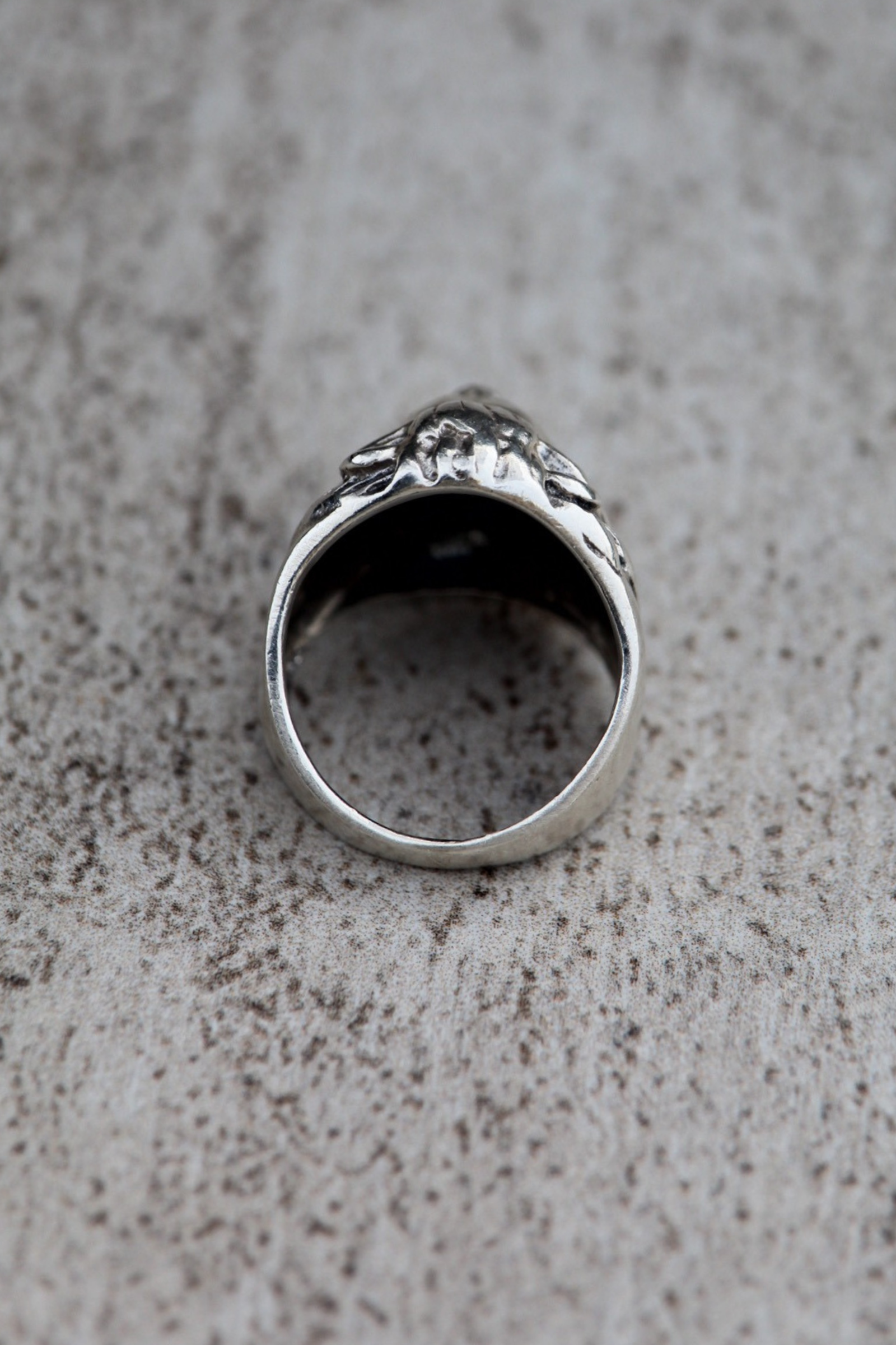 Anillo meñique Leon plata