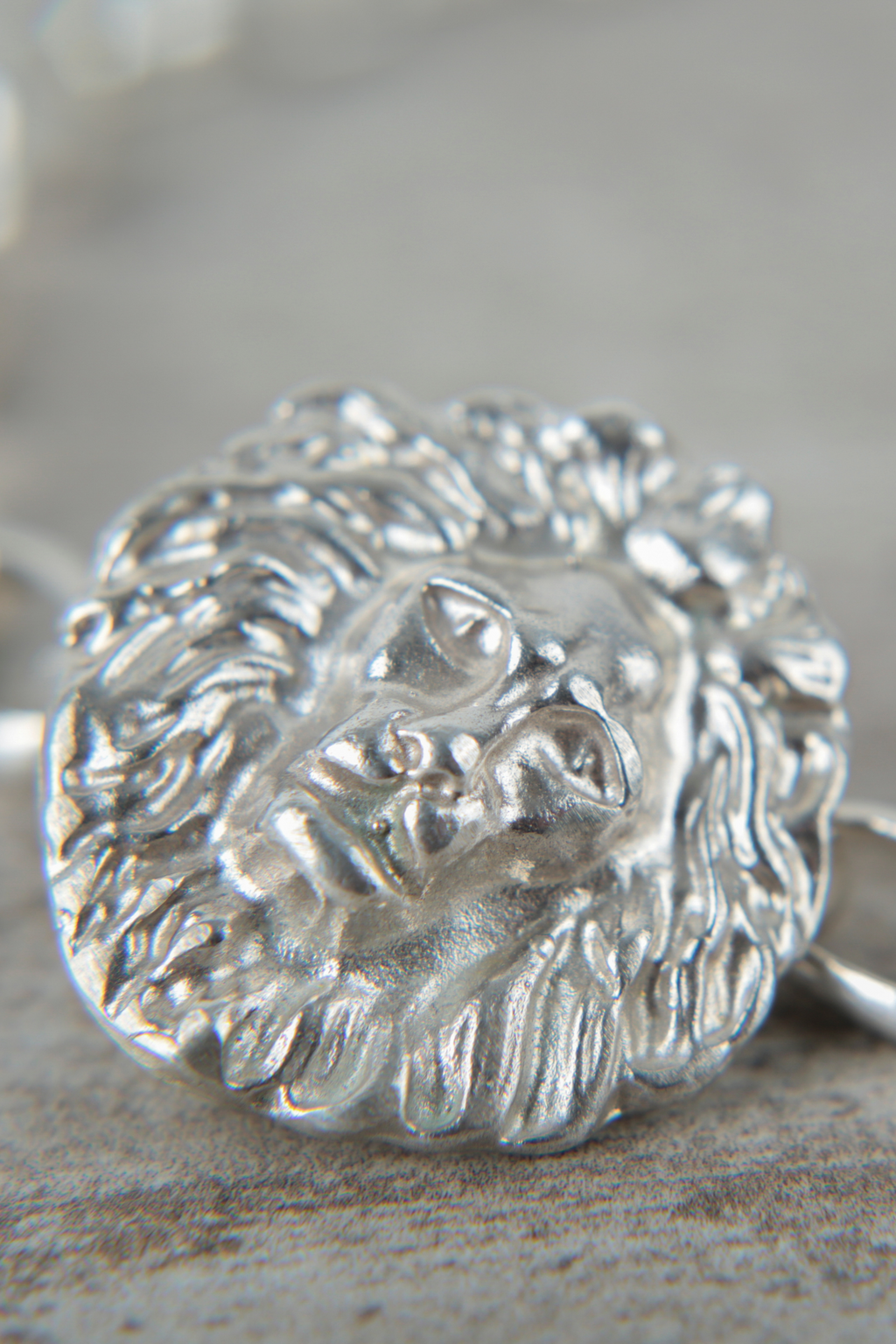 Colgante plata León