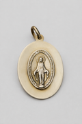 Medalla virgen bronce