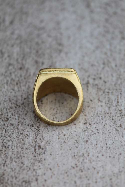 Anillo Meñique León Bronce — Co Rivera Chile