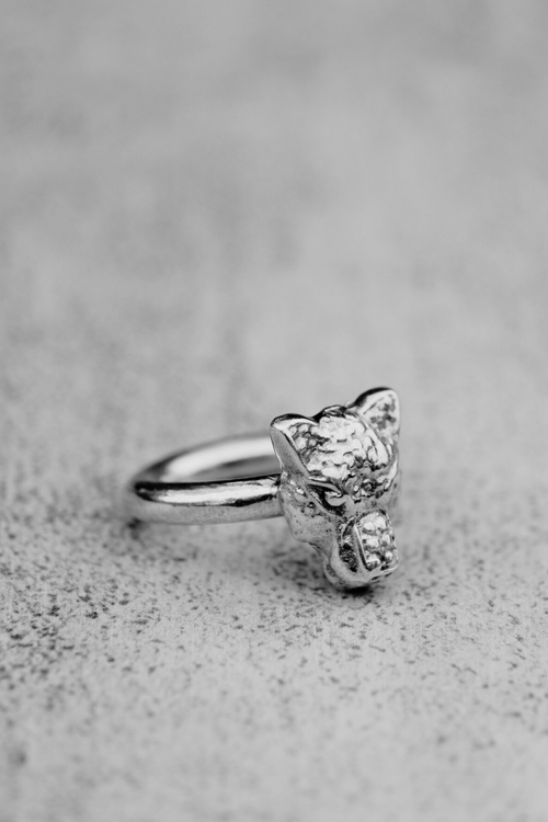 Anillo Argolla Puma Plata — Co Rivera Chile
