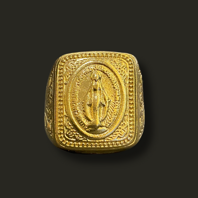 Anillo virgen de los rayos bronce