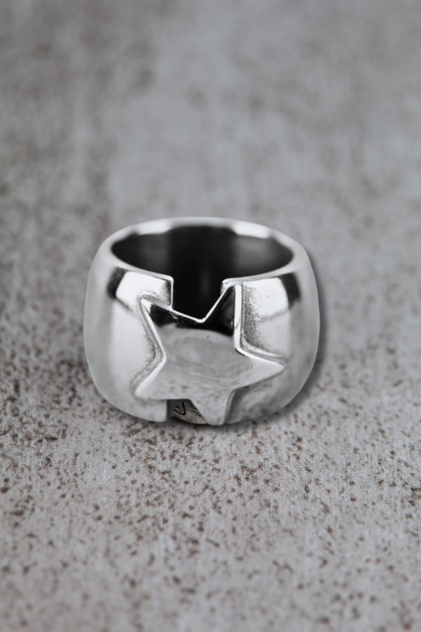 Anillo Co plata estrella plata