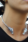 Chocker 2 Cabezas Caballo Plata — Co Rivera Chile