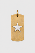 Placa bronce estrella plata