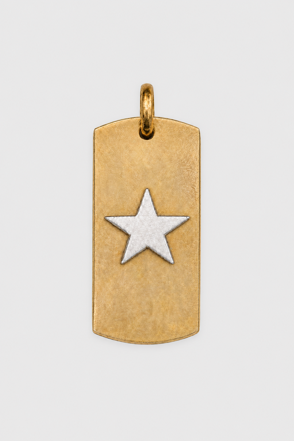 Placa bronce estrella plata