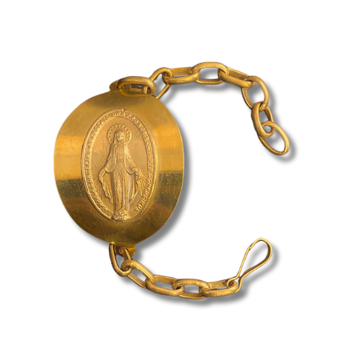 Pulsera Virgen bronce XL