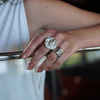 Anillo leon plata