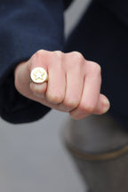 Anillo meñique bronce estrella bronce