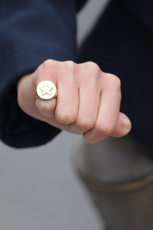 Anillo Meñique Bronce Estrella — Co Rivera Chile