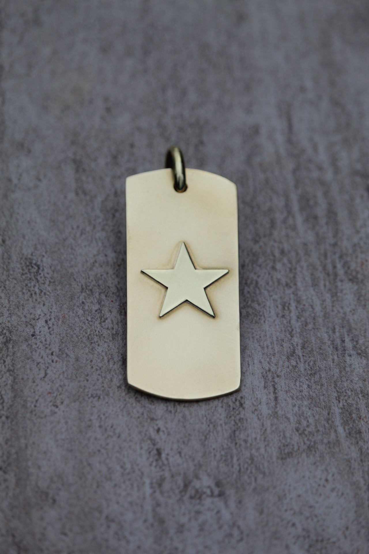 Placa bronce estrella bronce